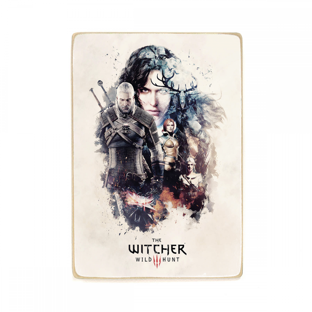 

Деревянный постер Видеоигры The Witcher: Wild Hunt А1