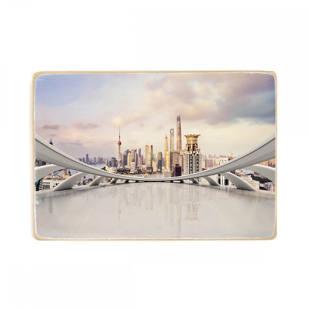 

Деревянный постер Архитектура Modern City А2