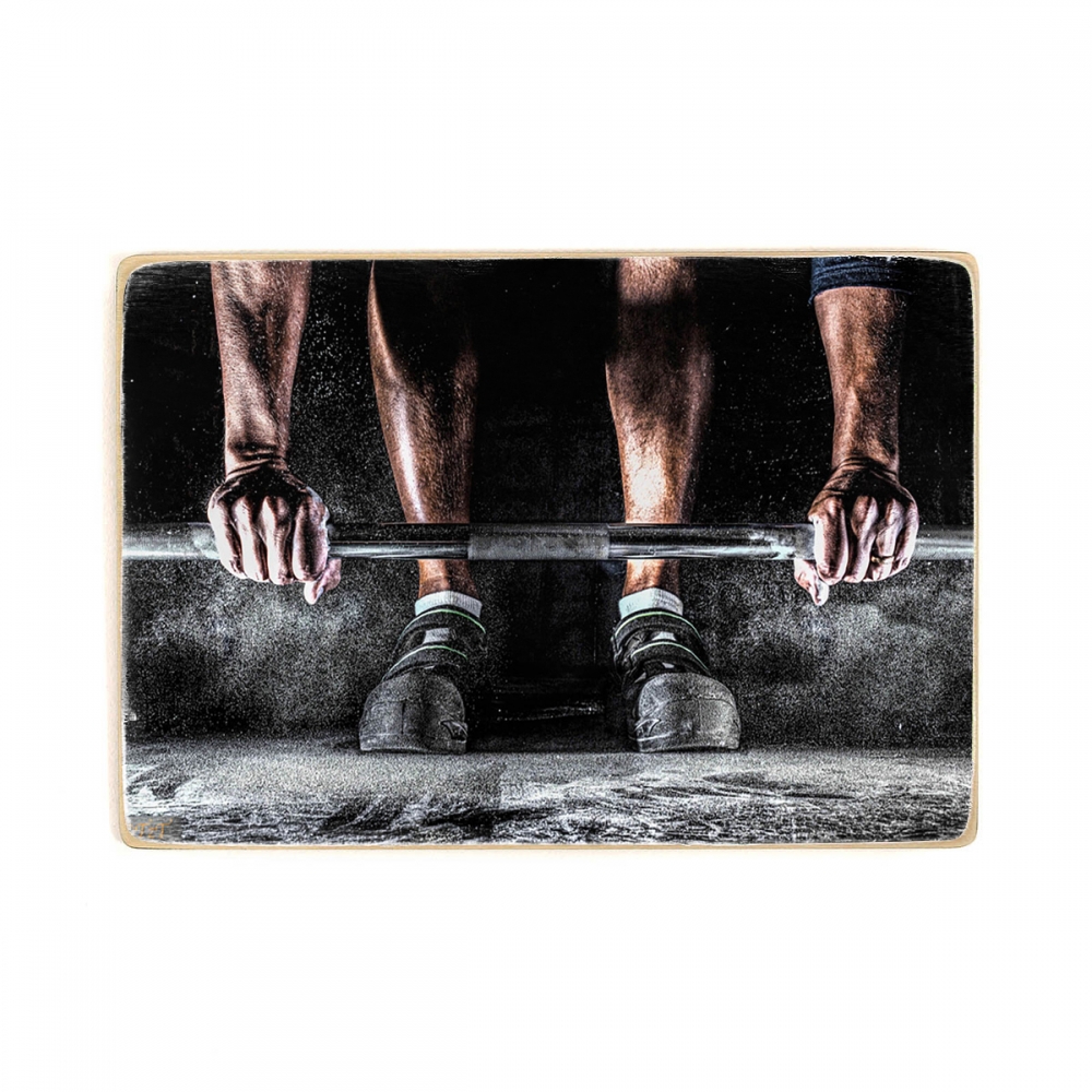 

Деревянный постер Спорт Barbell Man А1