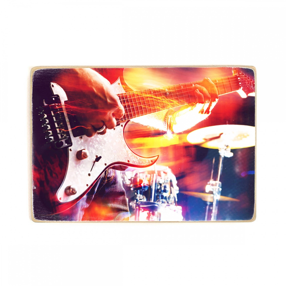 

Деревянный постер Музыка Playing Guitar And Concert Concept А2