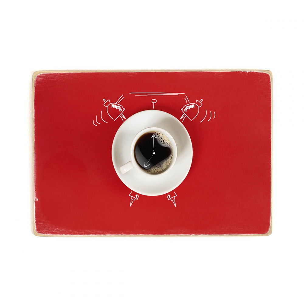 

Деревянный постер Для кухни Milk Clock А2