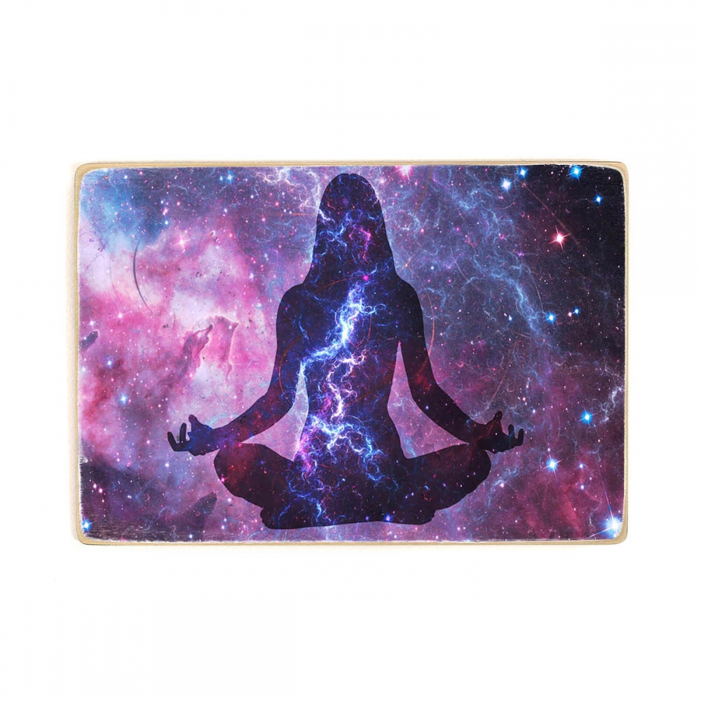 

Деревянный постер Йога и медитация Meditation In The Universe А2