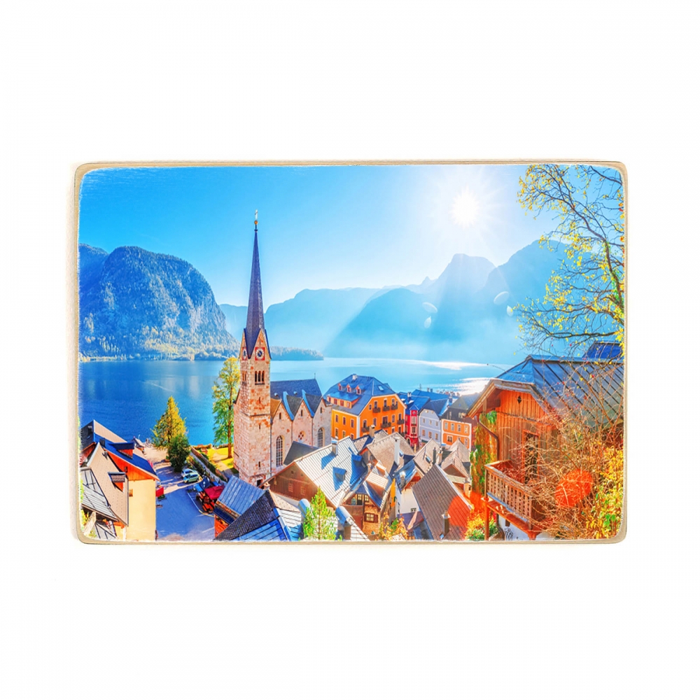 

Деревянный постер Архитектура Austria Hallstatt Historical Village А2