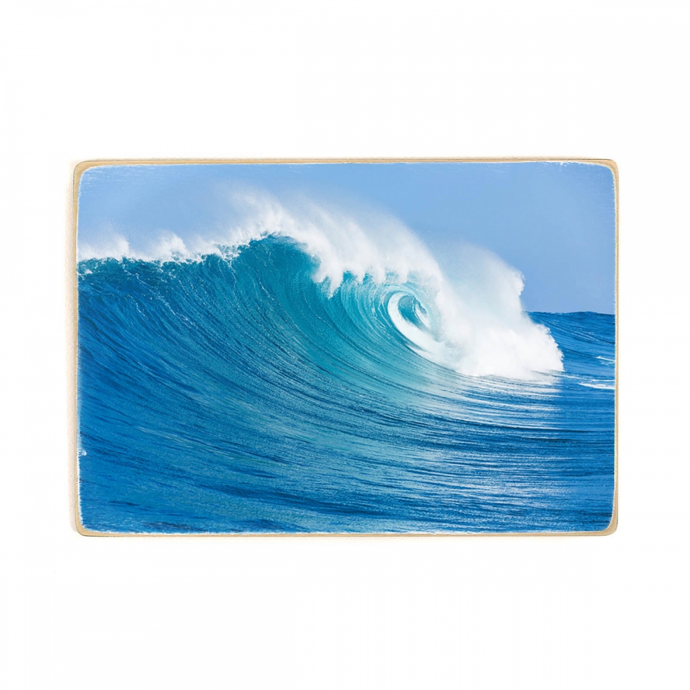 

Деревянный постер Природа Blue Sea Wave А1
