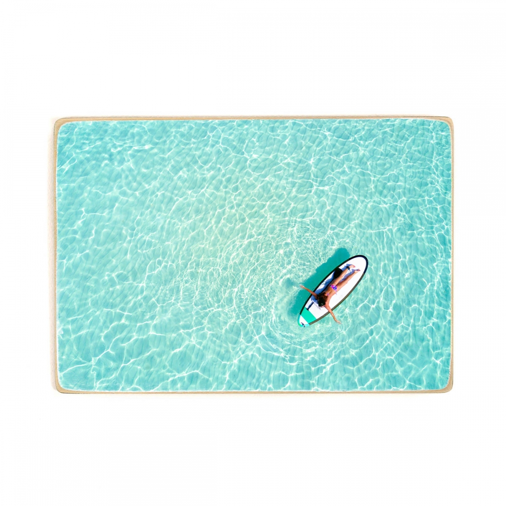 

Деревянный постер Природа Woman Surf Top View А2