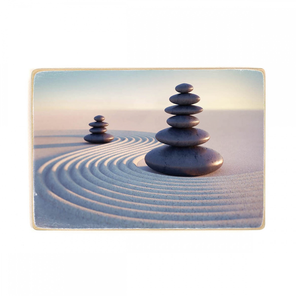 

Деревянный постер Йога и медитация Japanese Zen Garden А1