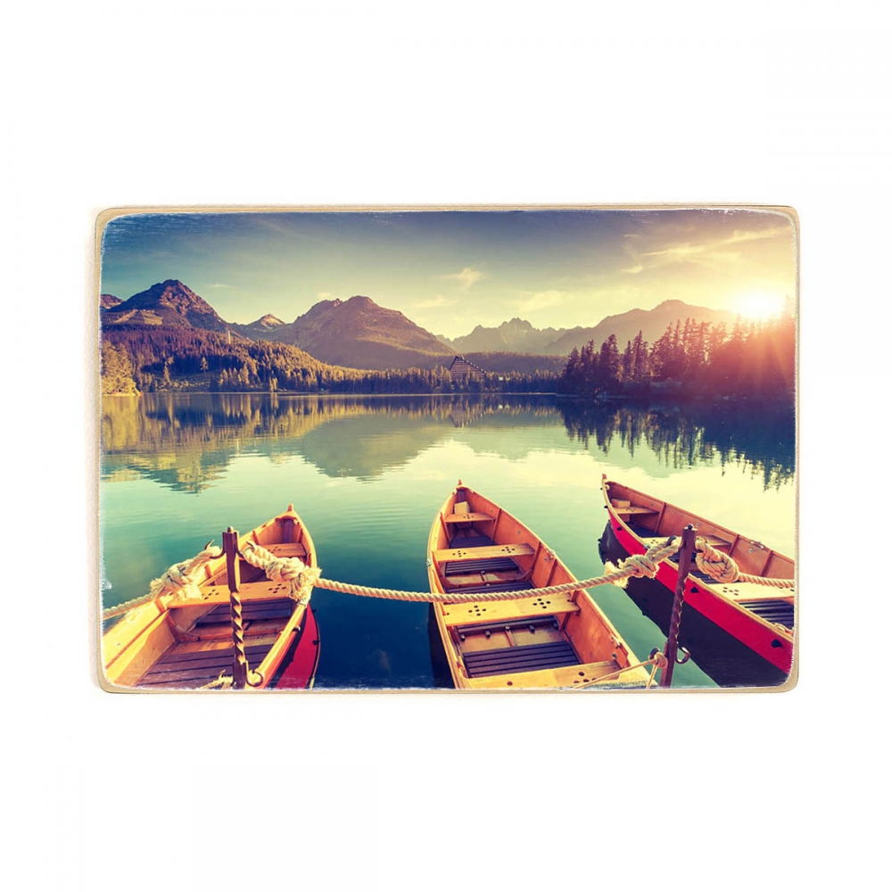 

Деревянный постер Природа Mountain Lake А2