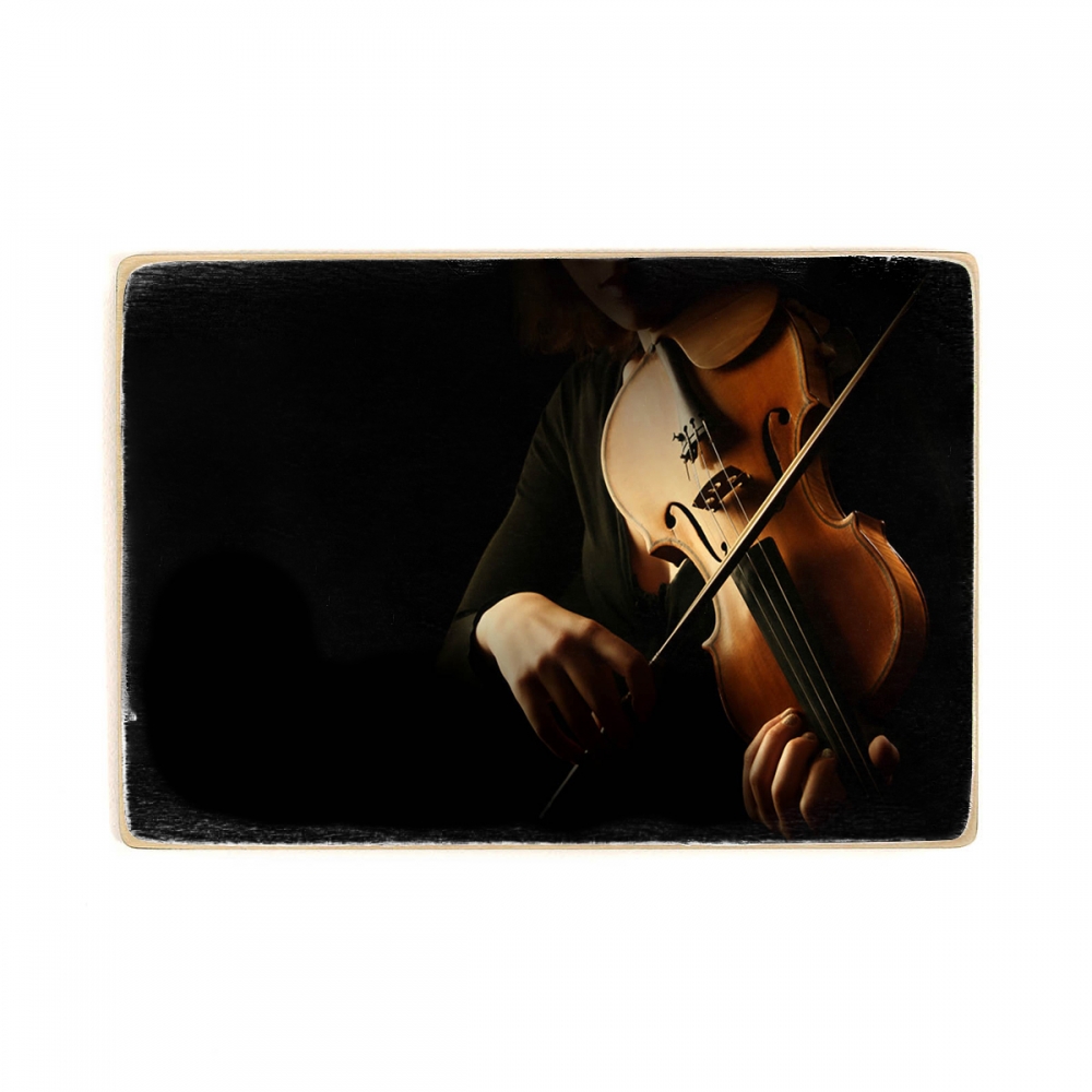

Деревянный постер Музыка Violinist Playing А1