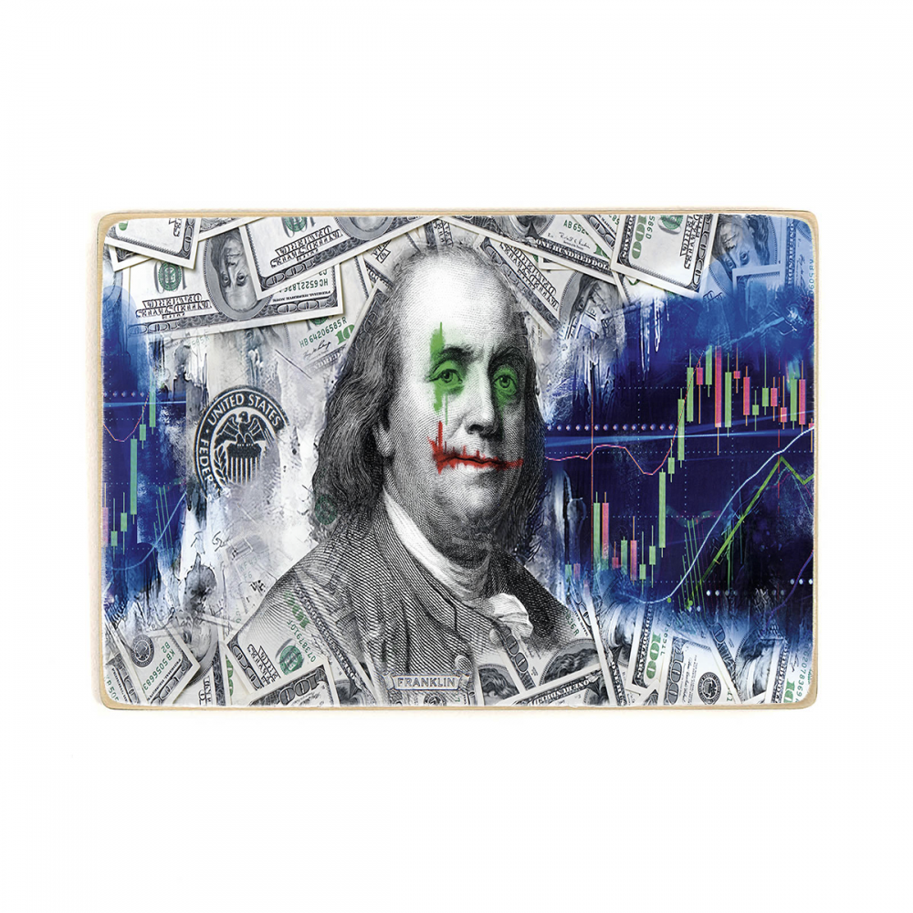 

Деревянный постер Деньги Franklin Money А2