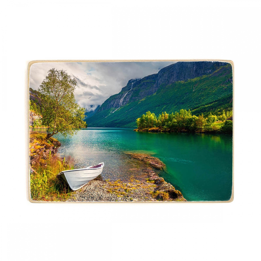 

Деревянный постер Природа Lake Lovatnet А2
