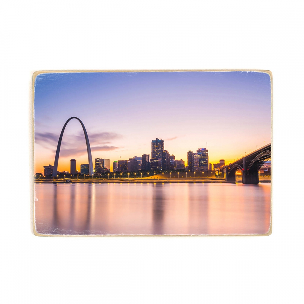 

Деревянный постер Архитектура St Louis Skysline Sunset А1