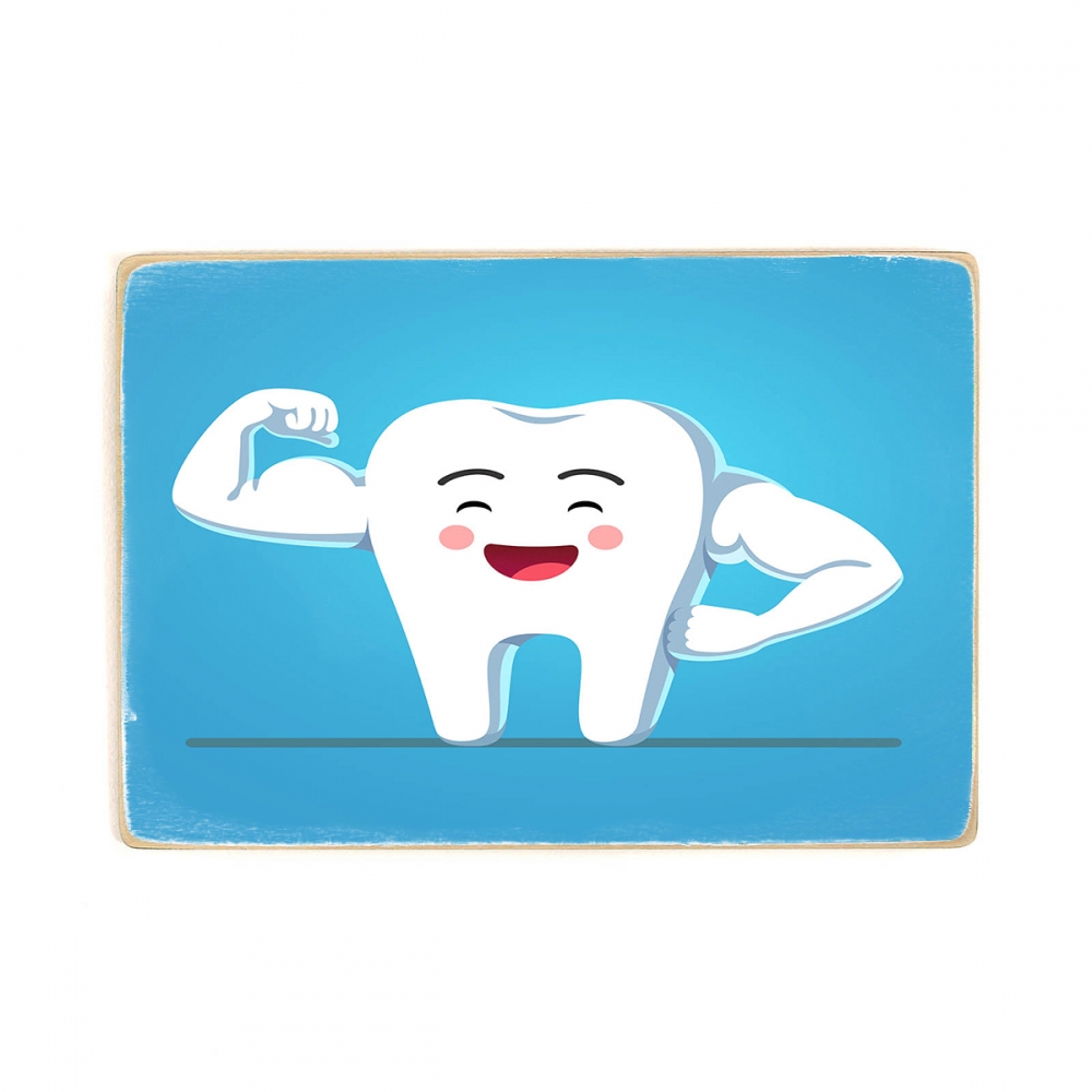 

Деревянный постер Стоматология Strong And Healthy Tooth А1