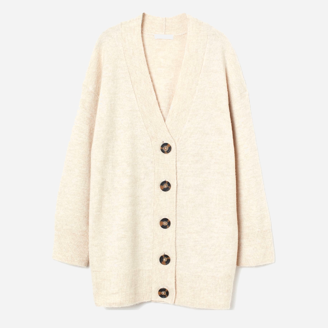 

Кардиган H&M 0920366005 XS (160/80А) Светло-бежевый меланж
