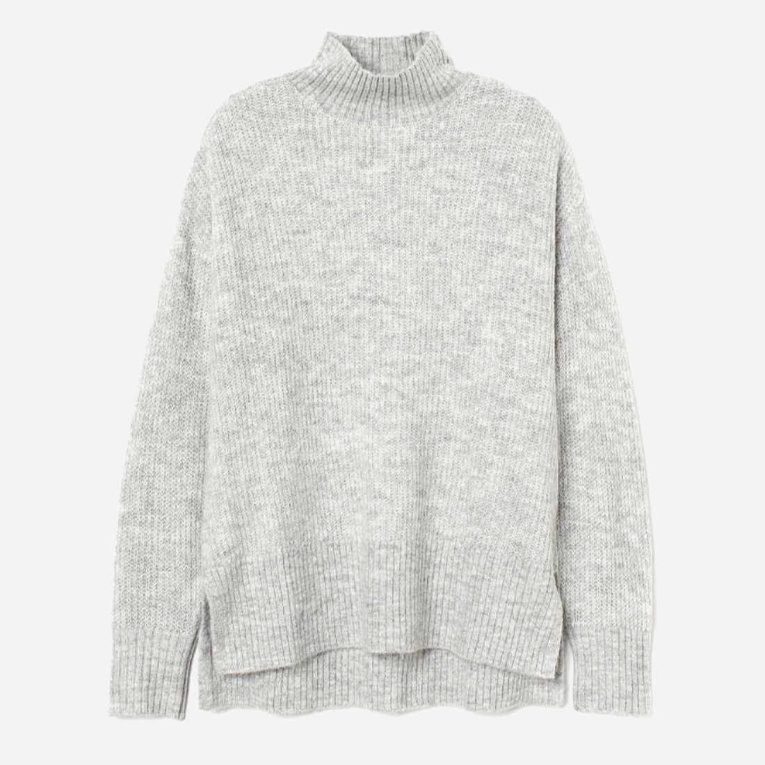 

Свитер H&M 0896329001 M (170/96А) Светло-серый меланж
