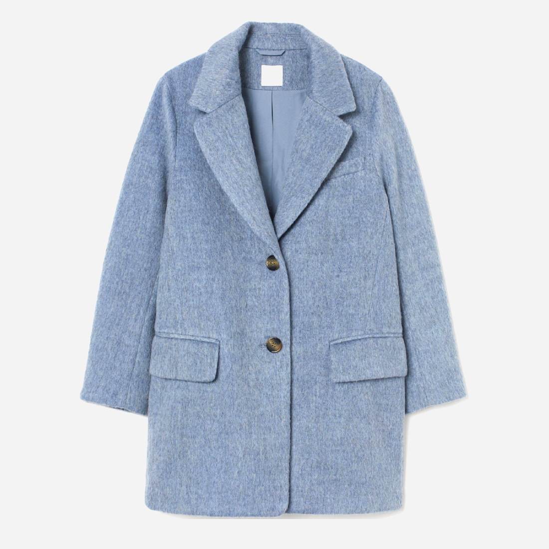 

Пальто H&M 0787028005 M (170/96А) Синее меланж