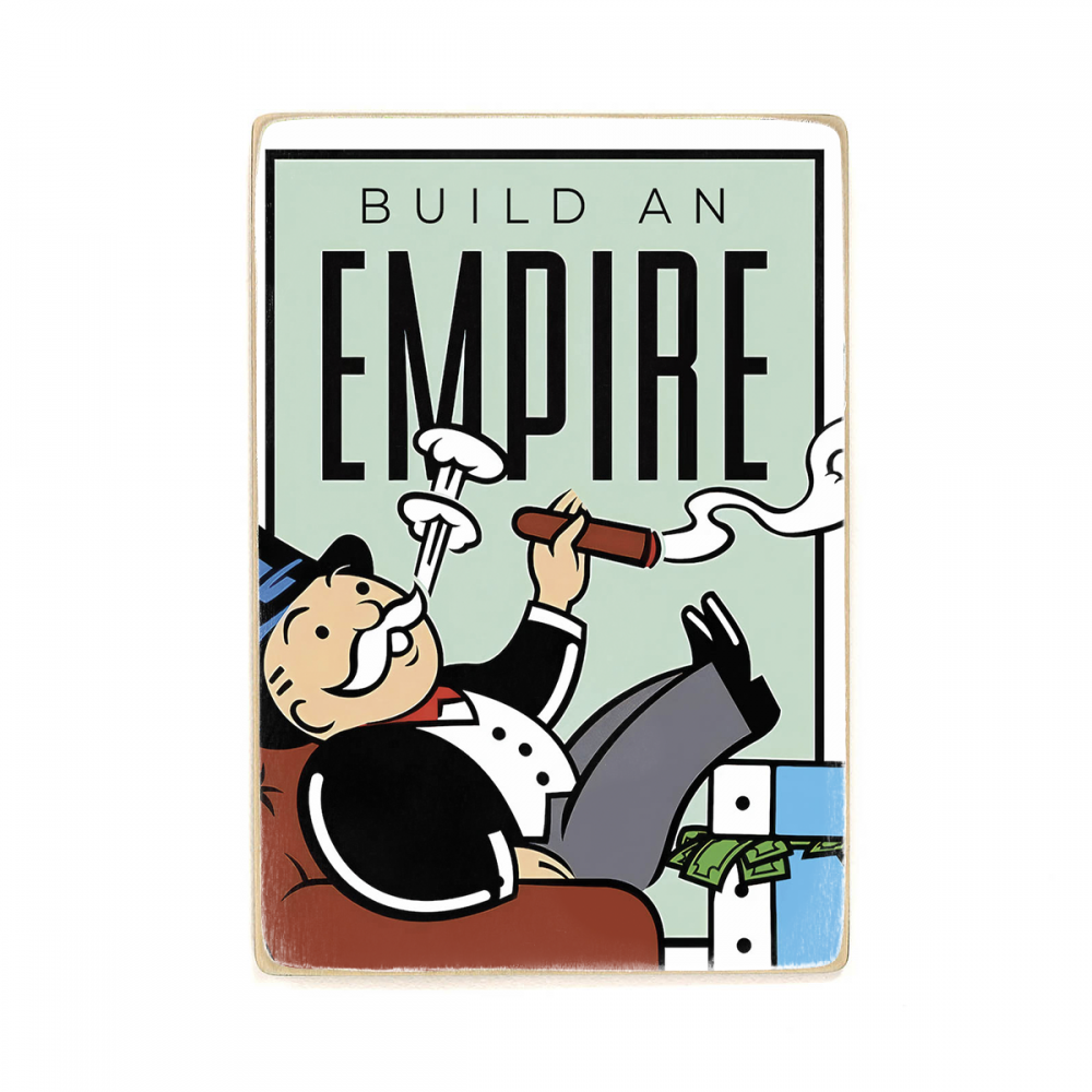 

Деревянный постер Деньги Build an Empire А2