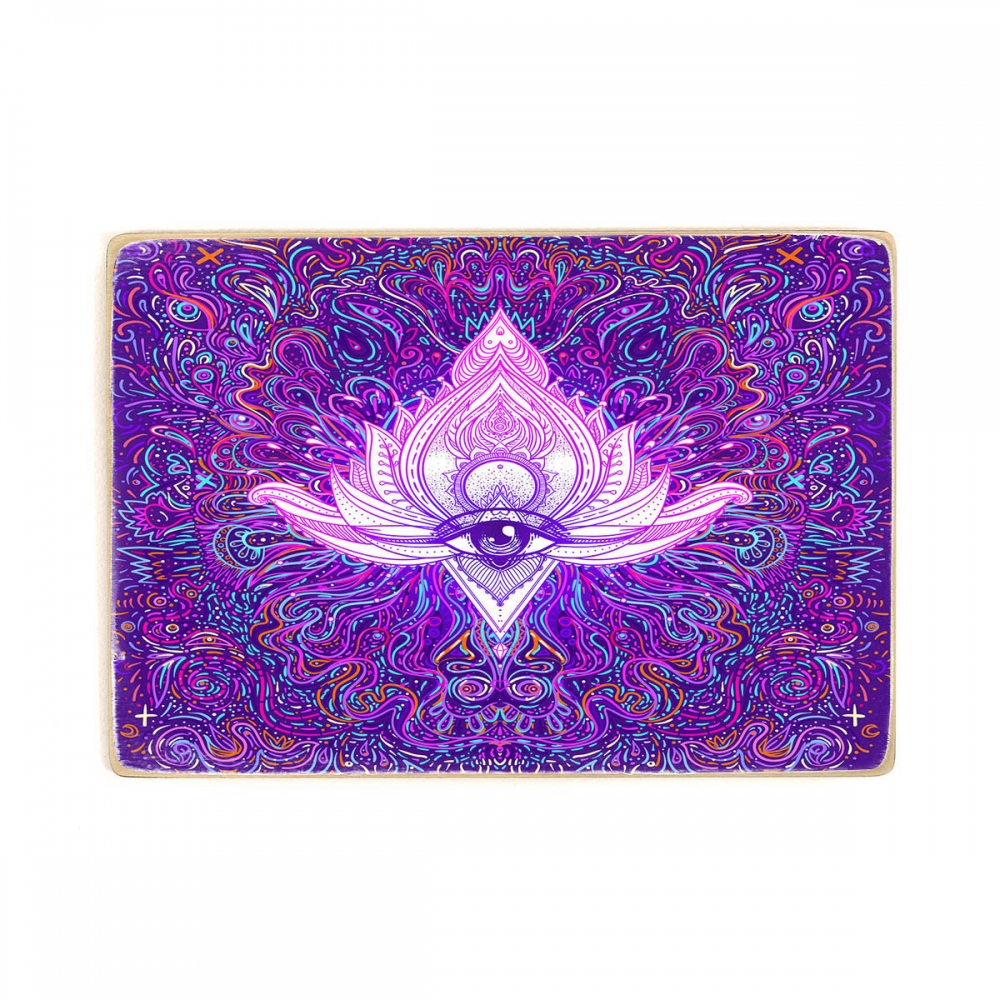 

Деревянный постер Psy Art All Seeing Eye In Lotus А1