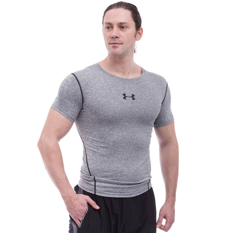 

Спортивная компрессионная футболка мужская Under 705 размер XL (175-180 см) Grey
