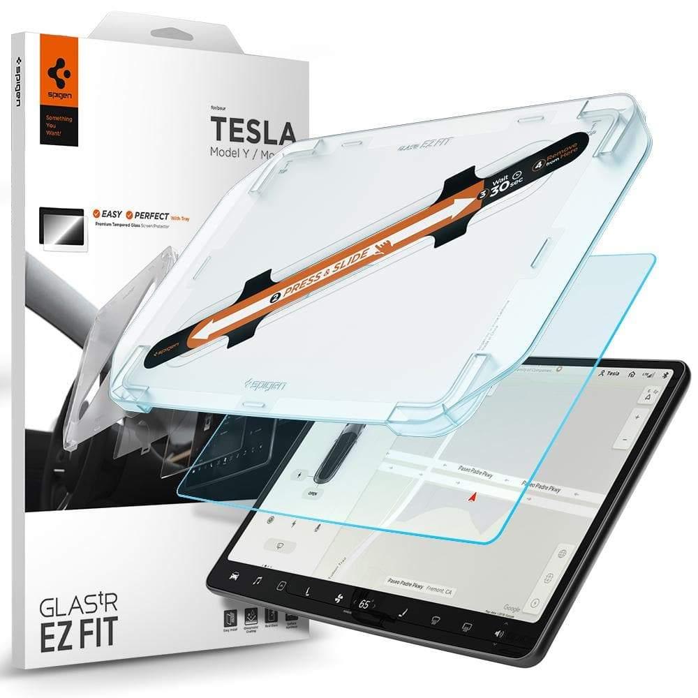 

Защитное стекло Spigen Glas.tR EZ Fit Anti-Glair для Tesla Model 3 / Y Clear