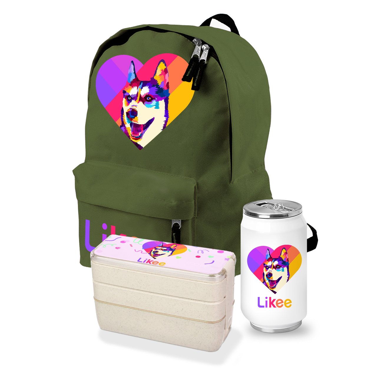 

Набор школьника Лайк Лайка (Likee Laika) (35508-1598-11) Хаки