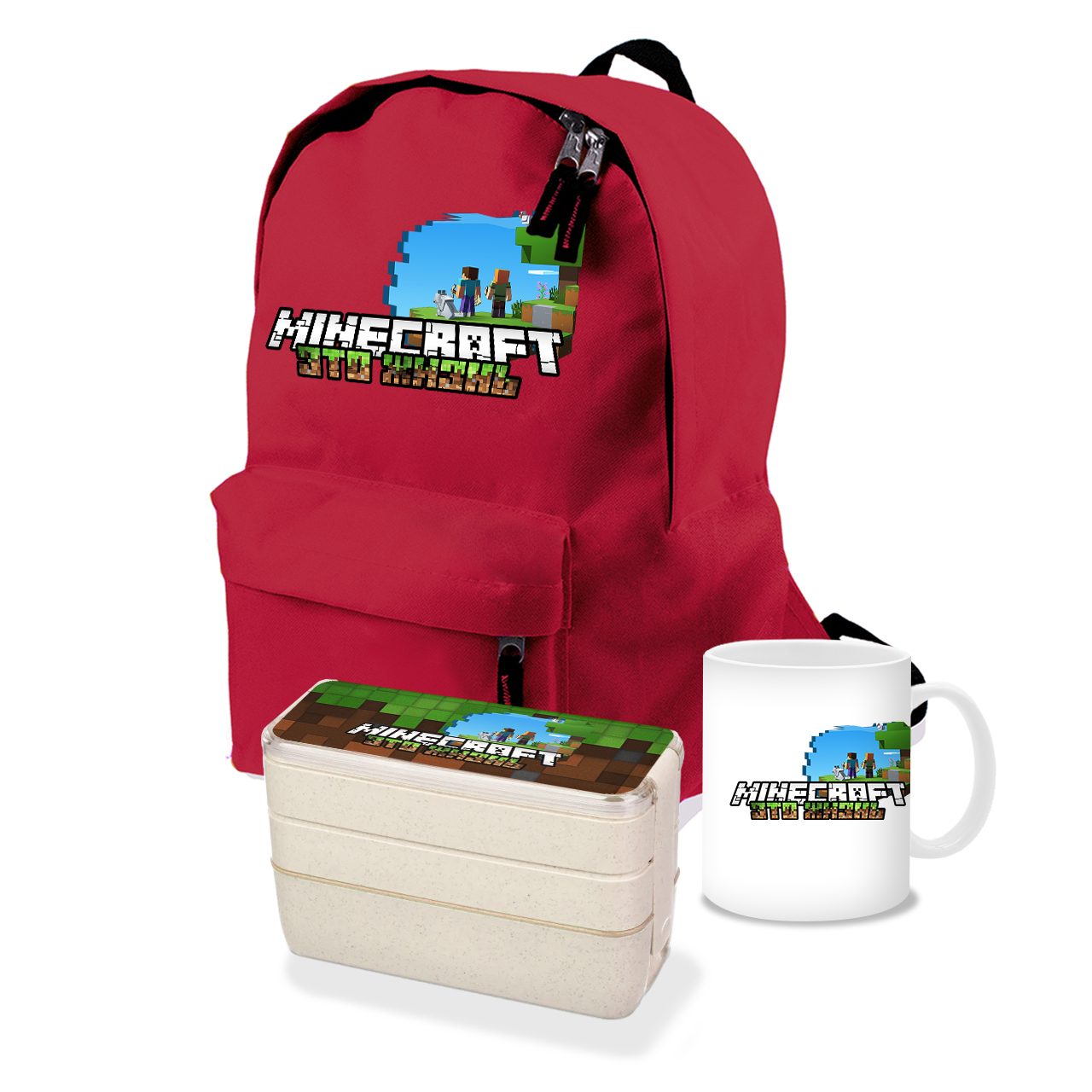 

Набор школьника Майнкрафт (Minecraft) (35507-1170-7) Красный