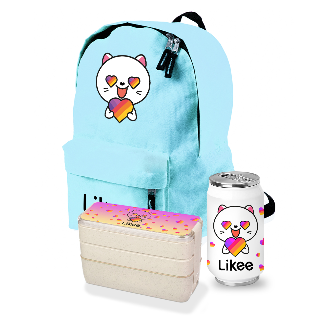 

Набор школьника Лайк Кот (Likee Cat) (35508-1036-3) Голубой