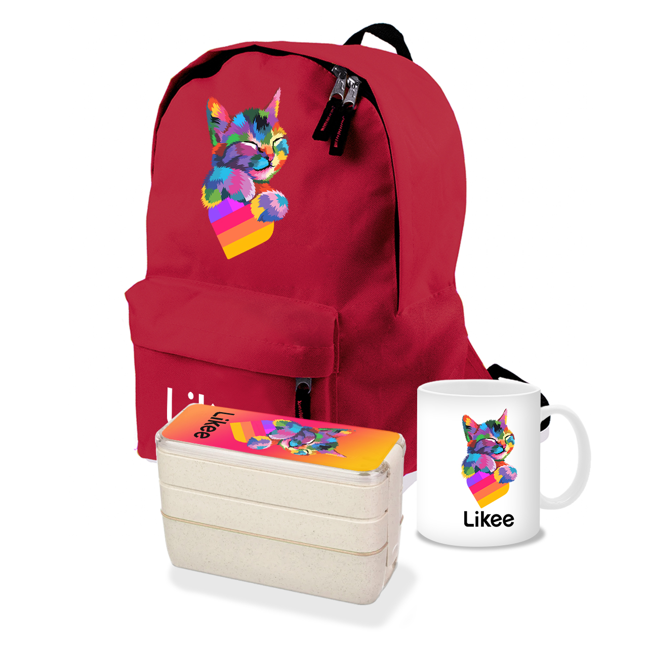 

Набор школьника Лайк Кот (Likee Cat) (35507-1040-7) Красный