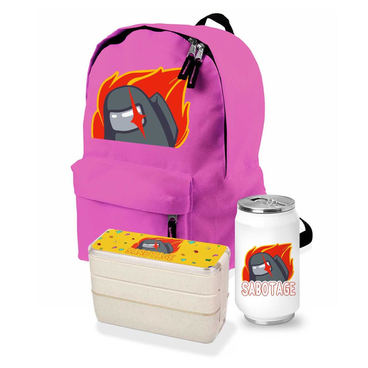 

Набор школьника Амонг Ас Саботаж (Among Us Sabotage) (35508-2426-5) Розовый