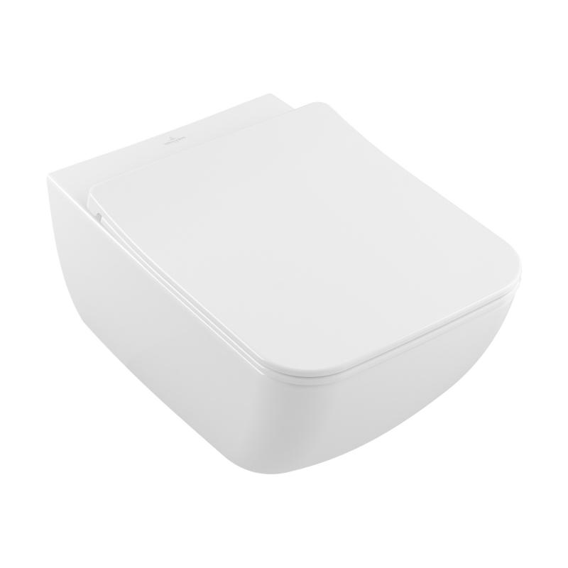 

Унитаз подвесной Villeroy & Boch Verity Line с сиденьем 4615R001+8M20S101 белый