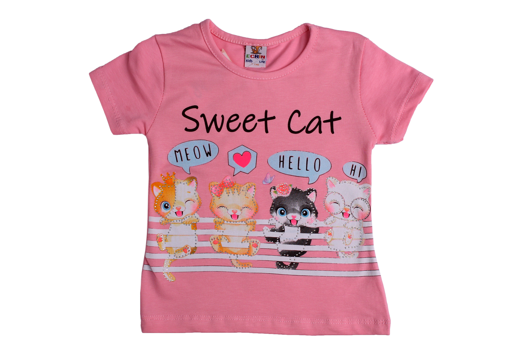 

Футболка Ecrin-Kids 8417 86 Рожевий