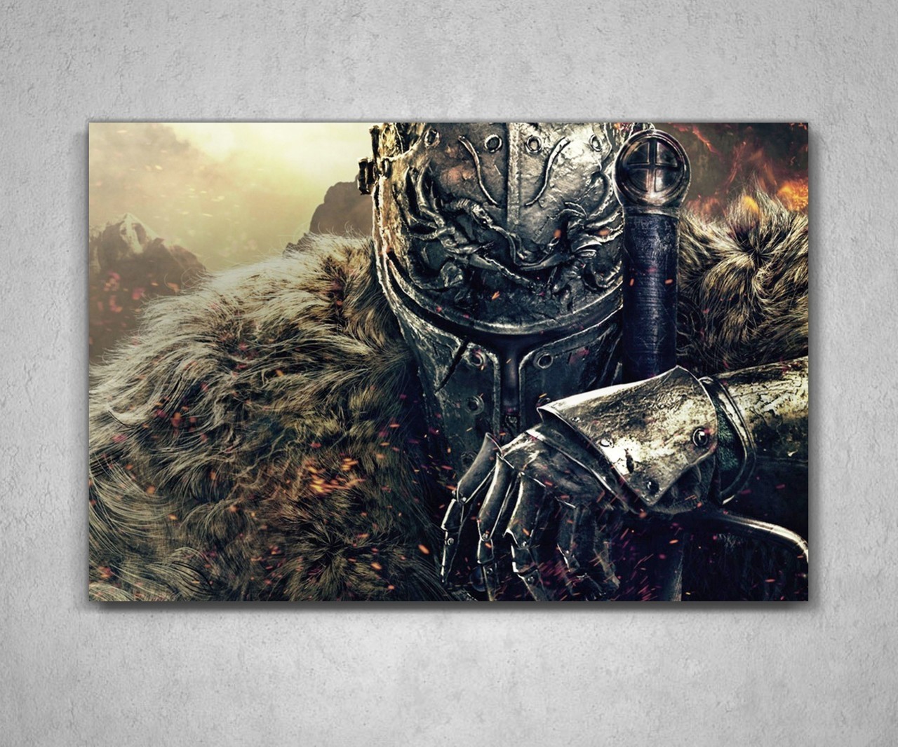 

Картина подарок для геймера Дарк Соулс Dark Souls 60х40