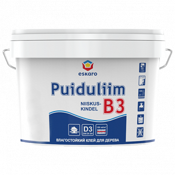 

Клей Eskaro B3 Niiskuskindel Puiduliim 2.5 л
