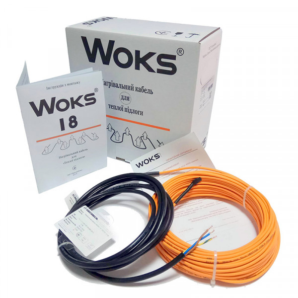 

Нагревательный кабель Woks 18 40.0 м / 3.0 м² - 5.0 м² / 730 Вт