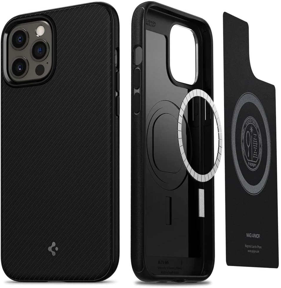 

Чехол Spigen для iPhone 12 Pro Max - Mag Armor, Matte Black