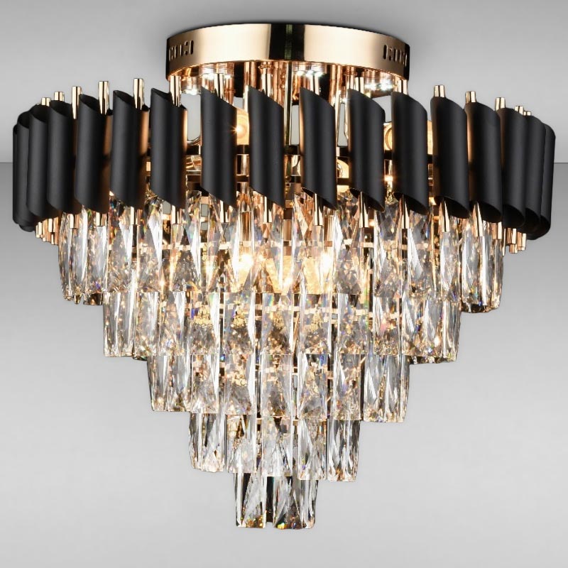 

Люстра кришталева стельова Light House SRS-16224/9+6 золото
