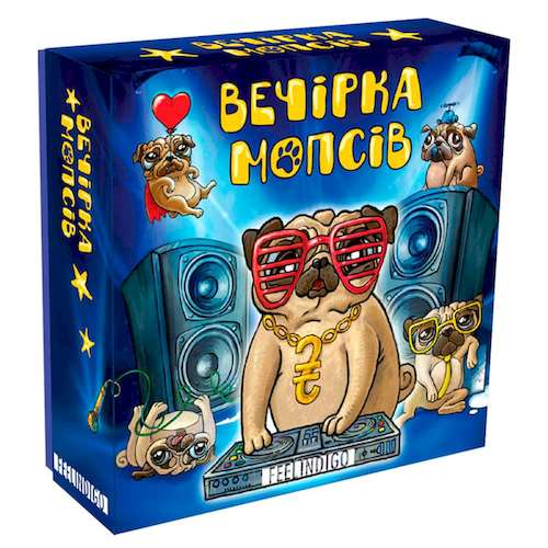 

Настольная игра Feelindigo Вечеринка мопсов (Вечірка мопсів) (IM16001)