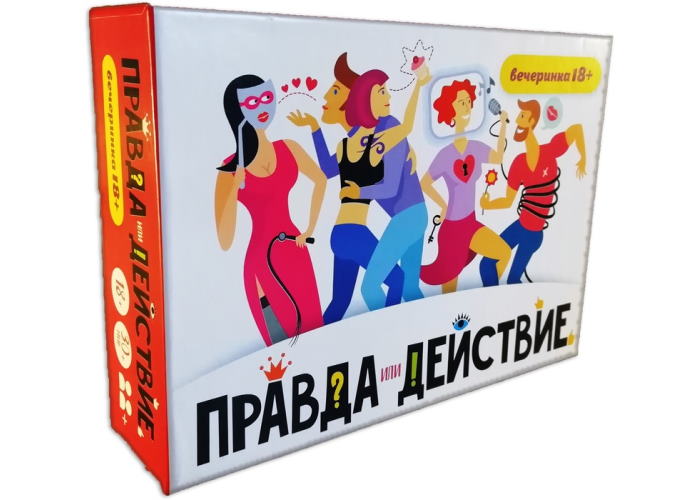 

Настольная игра Хэппи bunch Правда или действие! Вечеринка 18+ (7H19-PDP18)