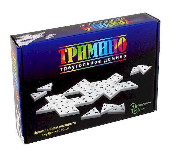 

Настольная игра Нескучные Игры Тримино (треугольное домино) (7059)