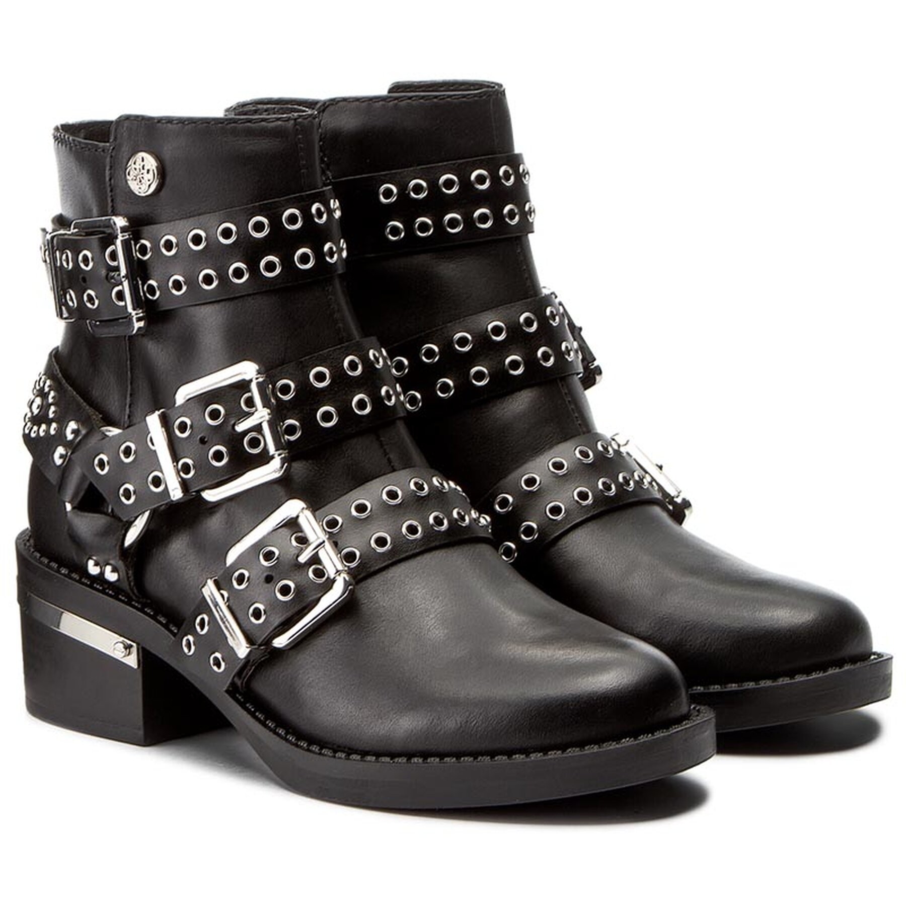 

Ботинки женские кожаные черные Guess Fifii Rock FLFIF3 LEA10 размер 37