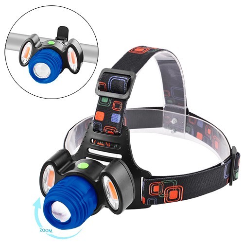 

Велосипедный фонарь + на лоб Police ЗУ micro USB