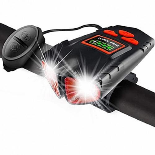 

Велосипедный звонок + велофара 120 LUMEN, выносная кнопка, Waterproof, аккум., ЗУ micro USB