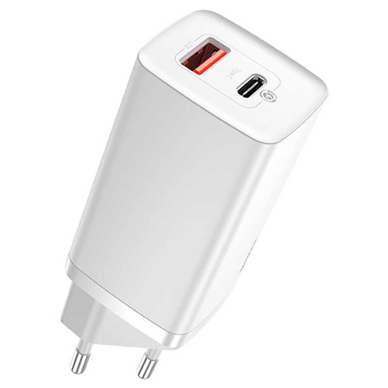 

Сетевое зарядное устройство 1USB + Type-C Baseus GaN Lite 65W CCGAN2L-B02 White
