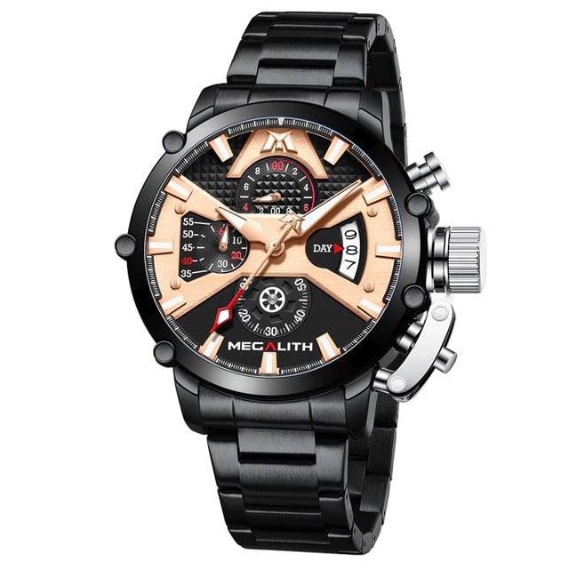 

Часы Megalith 8219M Black-Cuprum