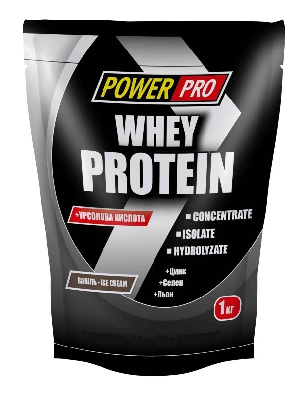 

Протеин Power Pro Whey Protein 1 кг Ванильное мороженое