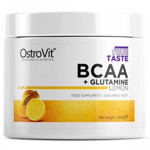 

Аминокислота OstroVit BCAA + Glutamine 200 грамм Лимон