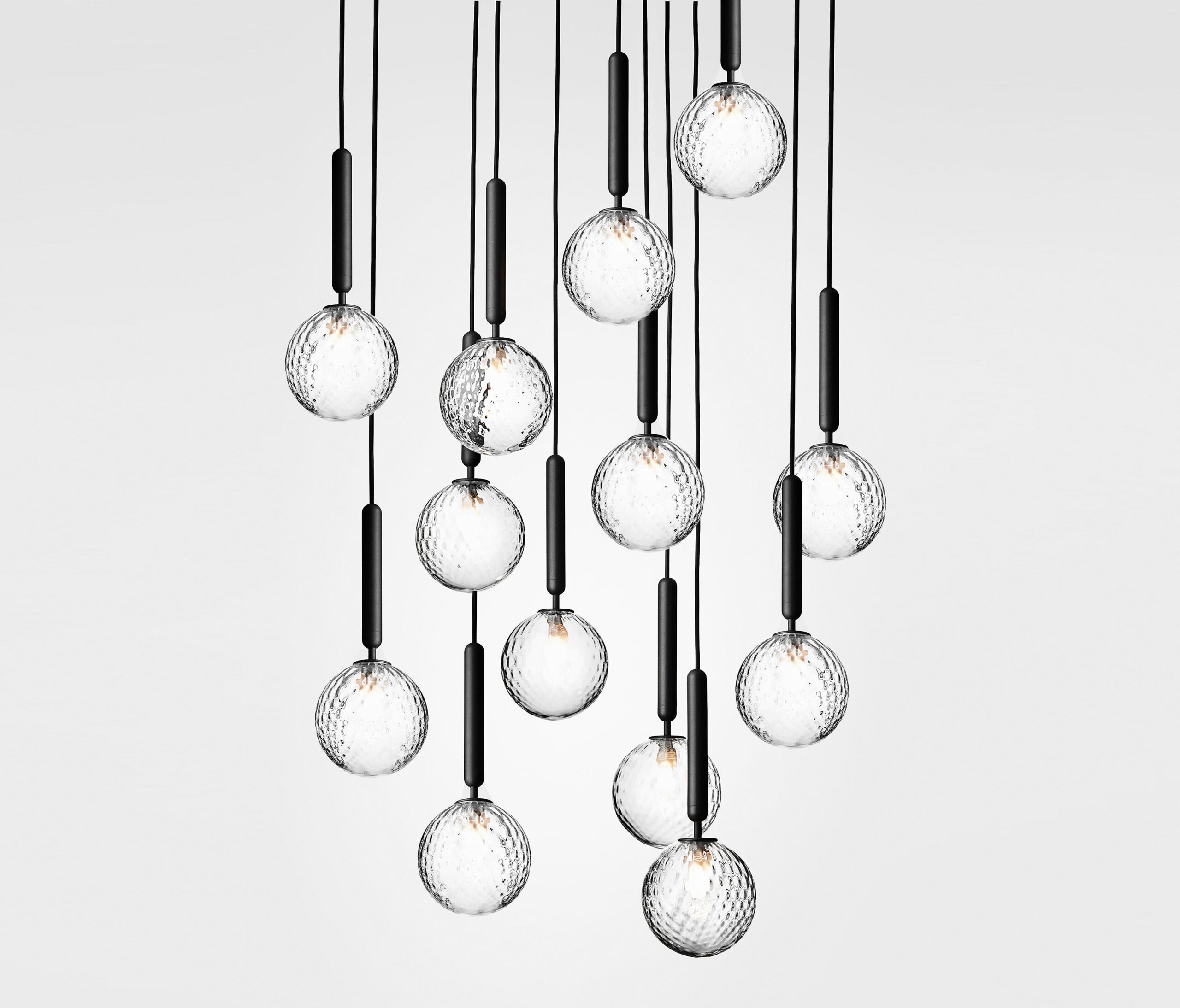 

Подвесная серия одноламповых люстр lamp Bollo 051508/1 bk