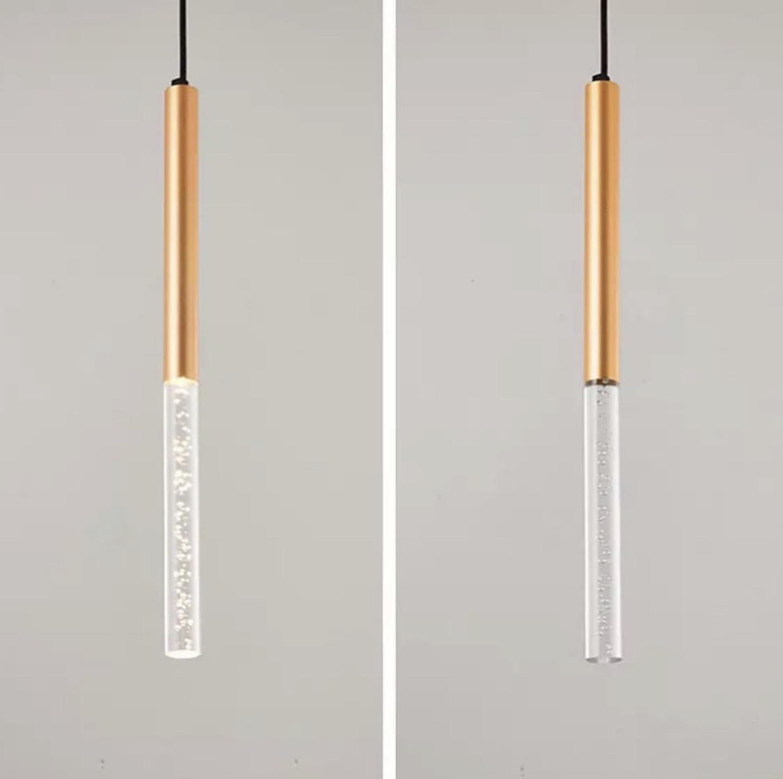 

Одноламповая серия люстр Tubus Led 059962/1 gd