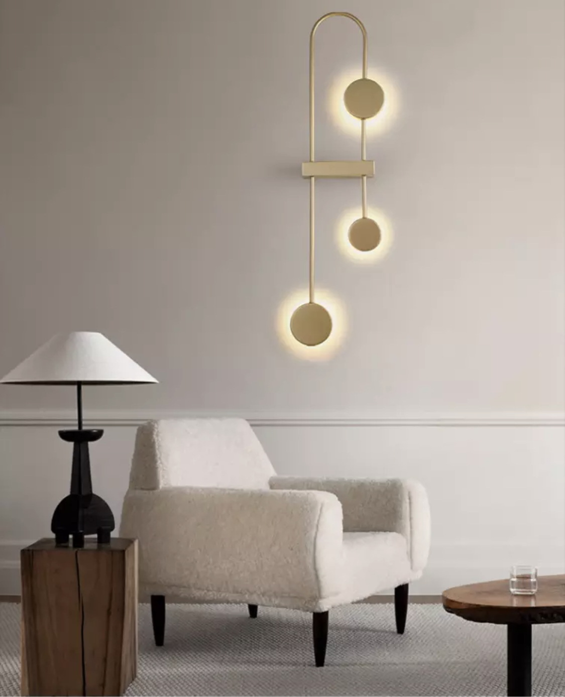 

Настенные светильники Molecular Wall Lamp 054816/3 w gd