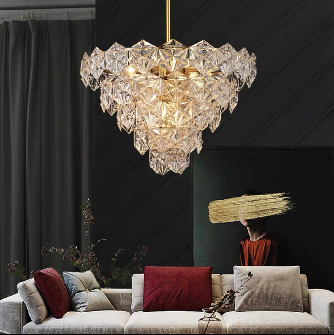 

Подвесная серия люстр Lambent Gold Crystal Classic 050118/800 gd