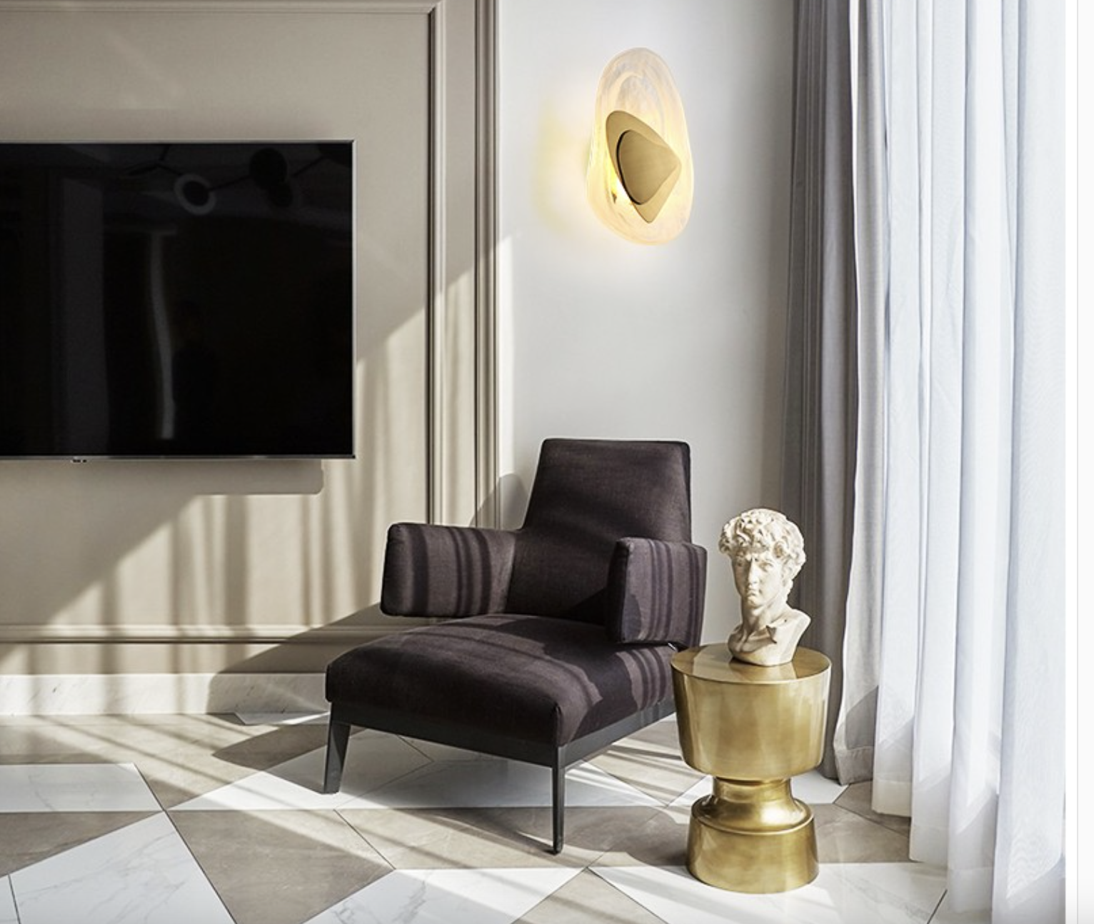 

Настенная серия светильников Santal Sconce Lamp 054044/1w gd